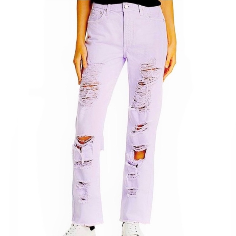 Alice and Olivia Geneveve distressed jeans 32